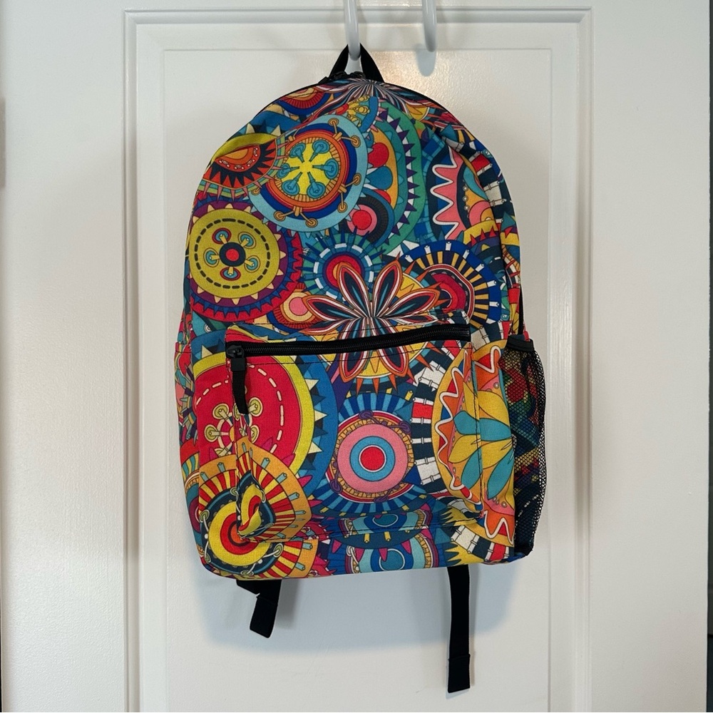 Printify Mandala Pop Colorful Backpack (New) View 6